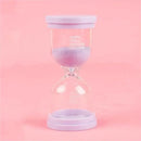 Pastel colorful glass hourglass sand timer set for kids bedroom by Decorbites