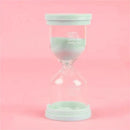 Pastel colorful glass hourglass sand timer set for kids bedroom by Decorbites