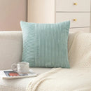 Pastel corduroy striped body pillow bedroom lumbar support by Decorbites