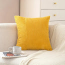 Pastel corduroy striped body pillow bedroom lumbar support by Decorbites