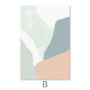 Pastel Curves Canvas