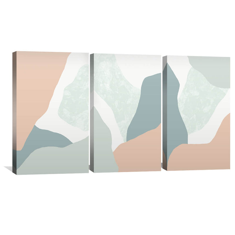 Pastel Curves Canvas