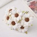 Pastel decorbites daisy sunflower bouquet for wedding room decor by Decorbites