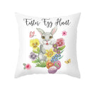 Pastel easter egg bunny pillow cover living room spring decor by Decorbites