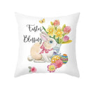 Pastel easter egg bunny pillow cover living room spring decor by Decorbites