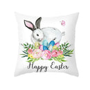 Pastel easter egg bunny pillow cover living room spring decor by Decorbites