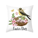 Pastel easter egg bunny pillow cover living room spring decor by Decorbites