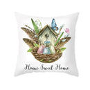 Pastel easter egg bunny pillow cover living room spring decor by Decorbites