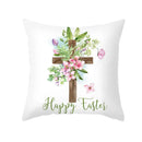 Pastel easter egg bunny pillow cover living room spring decor by Decorbites