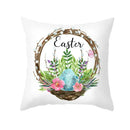 Pastel easter egg bunny pillow cover living room spring decor by Decorbites