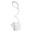 Pastel elephant led table lamp bedroom eye protection learning light by Decorbites