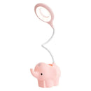 Pastel elephant led table lamp bedroom eye protection learning light by Decorbites