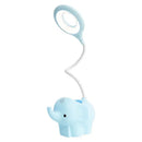 Pastel elephant led table lamp bedroom eye protection learning light by Decorbites