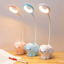 Pastel elephant led table lamp bedroom eye protection learning light by Decorbites