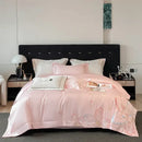 GobekUsa Embroidered Butterfly Flowers Patchwork Bedding Set