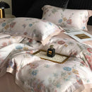 GobekUsa Flowers Prints Bedding Set - Duvet Cover, Bed Sheet, Pillowcases