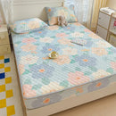 GobekUsa Cool Silk Latex Fitted Sheet Set with Pillowcases, Summer Ice Silk, Single Double Bed