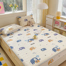 GobekUsa Cool Silk Latex Fitted Sheet Set with Pillowcases, Summer Ice Silk, Single Double Bed