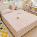 GobekUsa Cool Silk Latex Fitted Sheet Set with Pillowcases, Summer Ice Silk, Single Double Bed