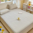 GobekUsa Cool Silk Latex Fitted Sheet Set with Pillowcases, Summer Ice Silk, Single Double Bed