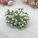 Pastel foam ball artificial flower set living room decor by Decorbites