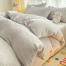 GobekUsa Fresh Bubble Yarn Fabric Bedding Set - Soft, Breathable Duvet Cover with Sheet