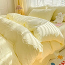GobekUsa Fresh Bubble Yarn Fabric Bedding Set - Soft, Breathable Duvet Cover with Sheet