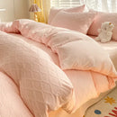 GobekUsa Fresh Bubble Yarn Fabric Bedding Set - Soft, Breathable Duvet Cover with Sheet
