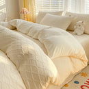 GobekUsa Fresh Bubble Yarn Fabric Bedding Set - Soft, Breathable Duvet Cover with Sheet
