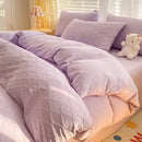GobekUsa Fresh Bubble Yarn Fabric Bedding Set - Soft, Breathable Duvet Cover with Sheet