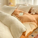 GobekUsa Fresh Bubble Yarn Fabric Bedding Set - Soft, Breathable Duvet Cover with Sheet