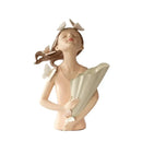 GobekUsa 30cm Pink Butterfly Girl Vase Statue Modern Home Decor Resin Figurines