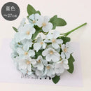 Pastel hydrangea begonia flower dry flower embossing living room decor by Decorbites