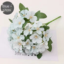 Pastel hydrangea begonia flower dry flower embossing living room decor by Decorbites