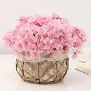Pastel hydrangea begonia flower dry flower embossing living room decor by Decorbites