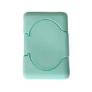 Pastel mint blue and pink baby wet wipes dispenser set bathroom holder by Decorbites