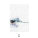 Pastel Mountains Canvas