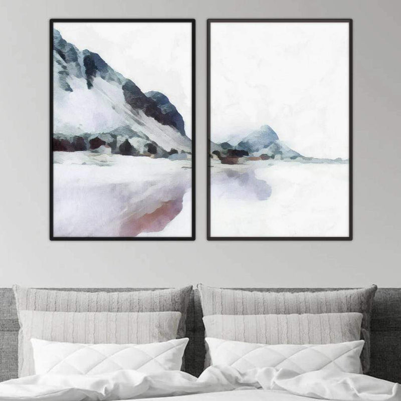 Pastel Mountains Canvas