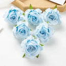 Pastel multicolor silk artificial flowers 100pcs wedding decor by Decorbites