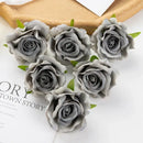 Pastel multicolor silk artificial flowers 100pcs wedding decor by Decorbites