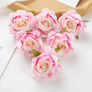 Pastel multicolor silk artificial flowers 100pcs wedding decor by Decorbites