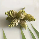 Pastel pinecone artificial flower wreath for living room decor by Decorbites