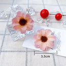 Pastel pink and lavender mini daisy artificial flowers wedding decor by Decorbites