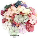 Pastel pink and lavender mini daisy artificial flowers wedding decor by Decorbites