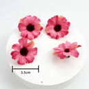 Pastel pink and lavender mini daisy artificial flowers wedding decor by Decorbites