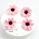 Pastel pink and lavender mini daisy artificial flowers wedding decor by Decorbites