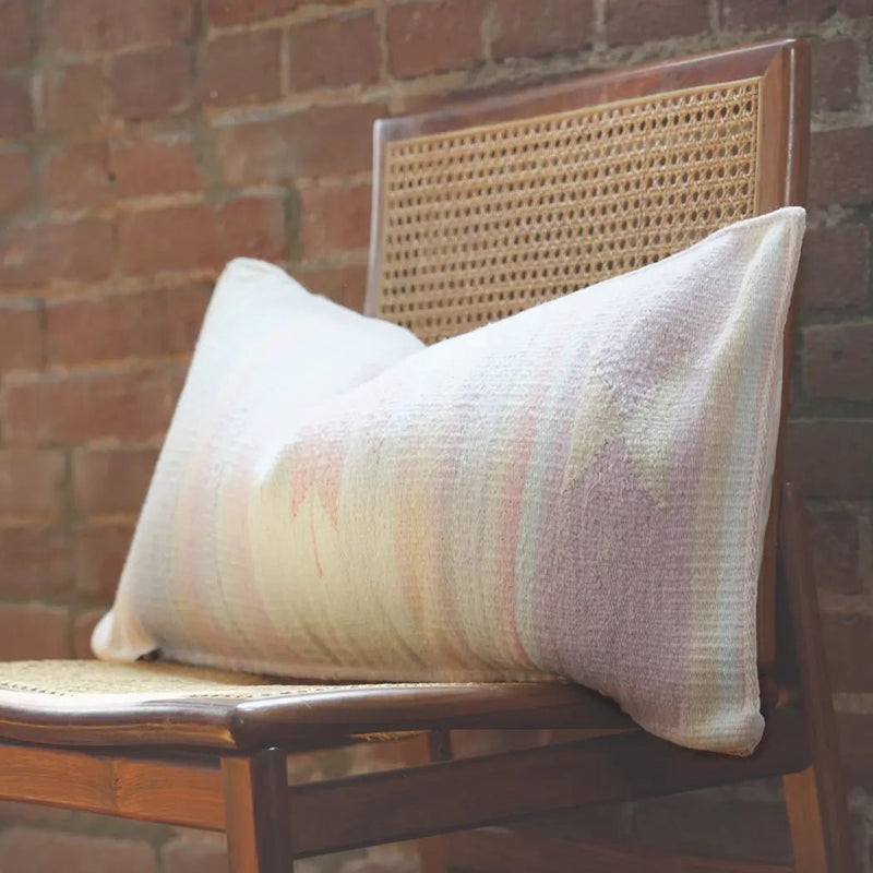 Pastel Pink and Purple Mexican | Queen Lumbar Pillow