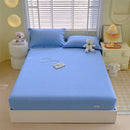 GobekUsa Cotton Striped Fitted Bed Sheet for Queen Double Mattress Cover