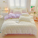 GobekUsa Cozy Cotton Bedding Set for Double Bed, Autumn Winter Duvet Cover Kit