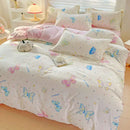 GobekUsa Cozy Cotton Bedding Set for Double Bed, Autumn Winter Duvet Cover Kit